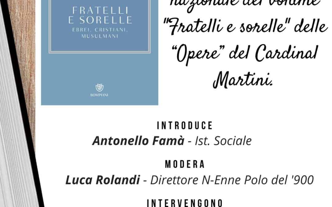 Il 9 dicembre presentazione on line del volume “Fratelli e sorelle. Ebrei, cristiani, musulmani”