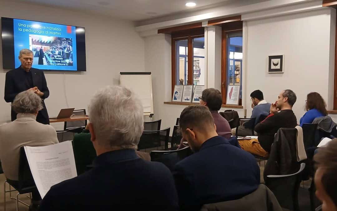 Momento di sosta per gli insegnanti alla Fondazione Carlo Maria Martini