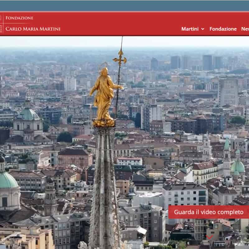 Home page rinnovata per il sito della Fondazione Martini